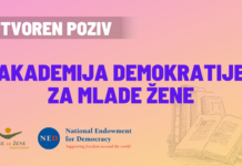 OTVOREN POZIV ZA NOVU GENERACIJU: Akademija demokratije za mlade žene